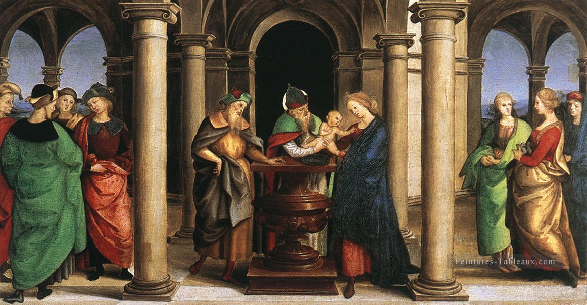 La Présentation au Temple Oddi altar predella Renaissance Raphaël Peintures à l'huile
